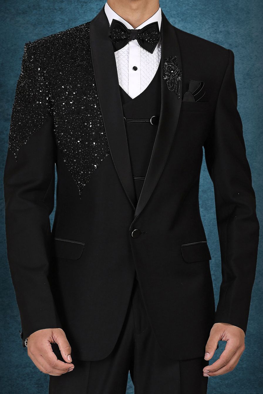 Black Kingly Event & Party Suit