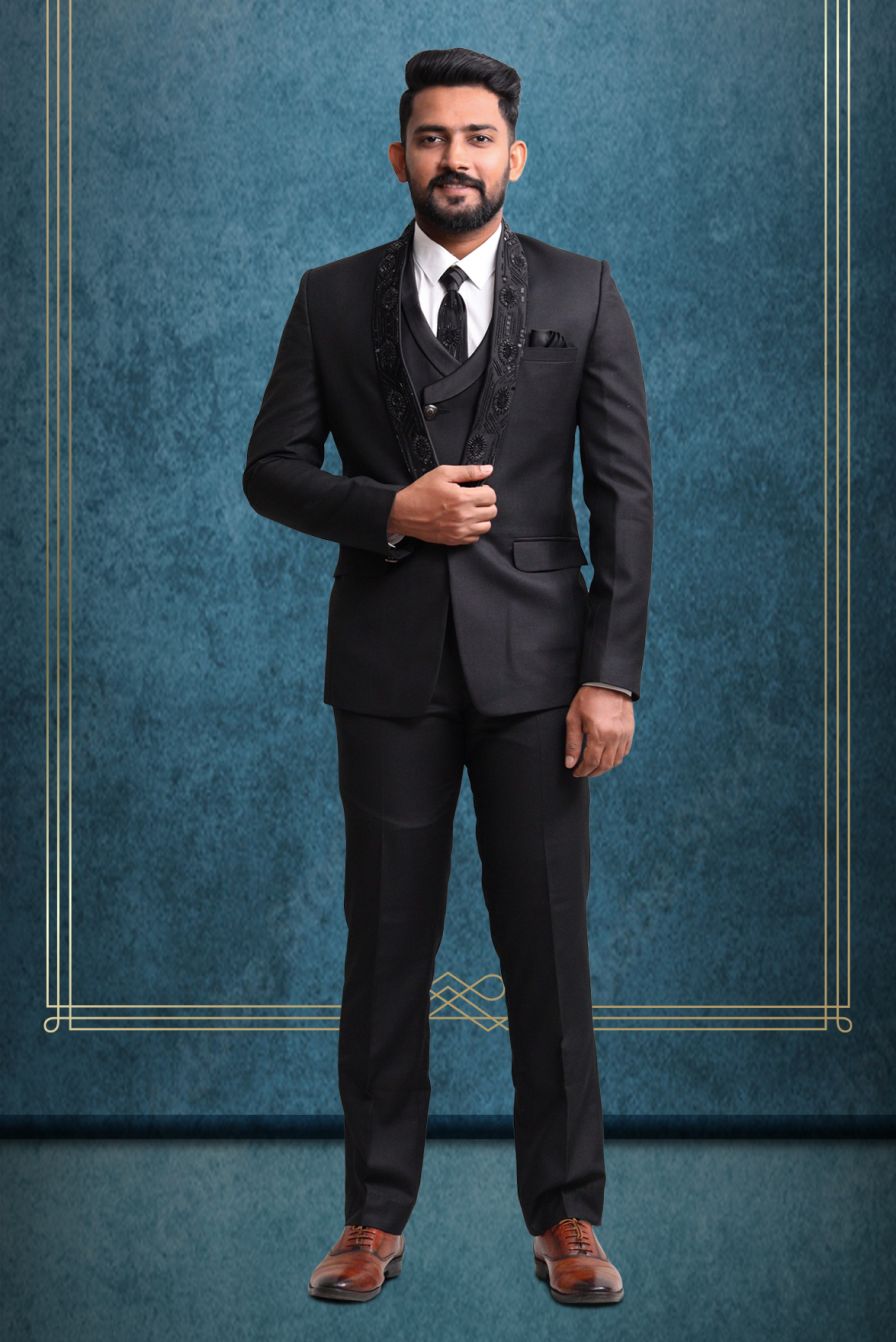 Black Sumptuous Event & Party Suit