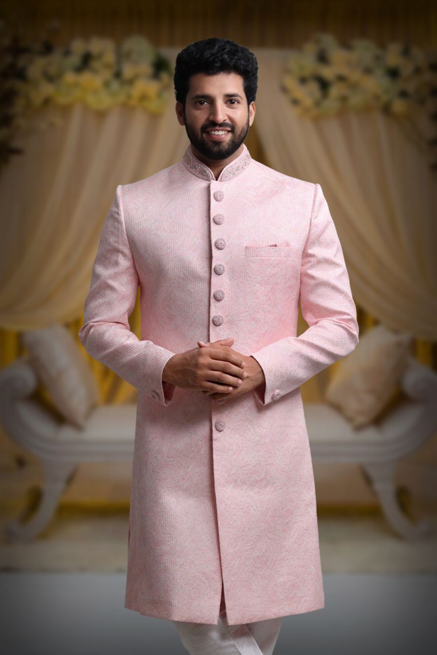 Light Pink Opulent Classic Sherwani