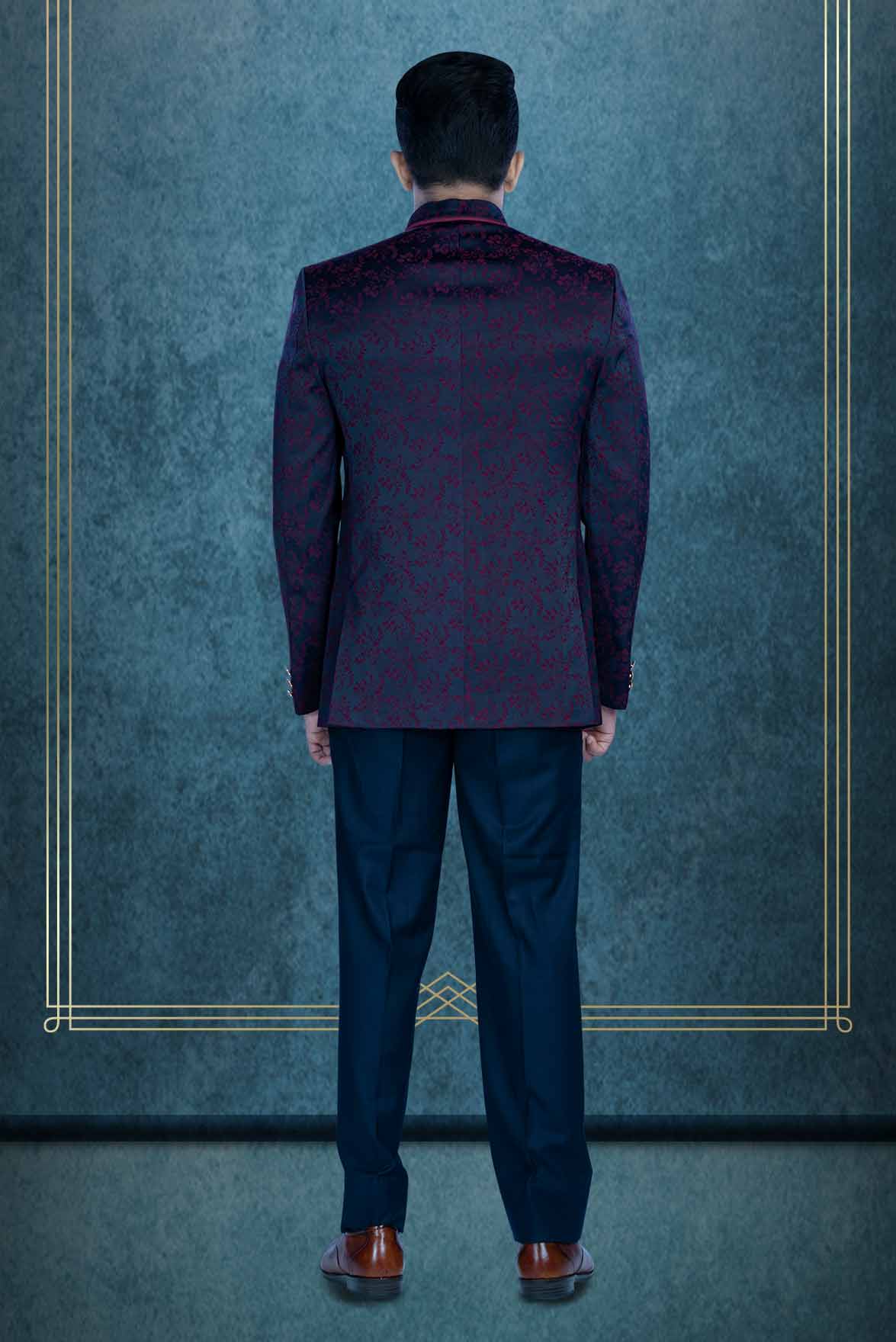 Buy Louis Philippe Men Teal Green Self Design Formal 3 Piece Suit - Suits  for Men 20655098 | Myntra
