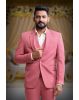 3 Piece Polyster Pink Suit