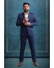 3 Piece Imported Fabric Navy Blue Suit