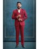 3 Piece Imported Fabric Reddish  Suit