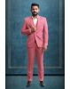 3 Piece Polyster Pink Suit