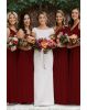 Maroon Georgette Gown