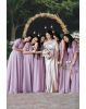 Purple Pink Georgette Gown