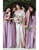 Purple Pink Georgette Gown