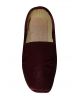 Dark Maroon mojari in silky jacquard fabric