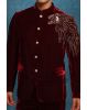 Maroon Velvet Grooms Jodhpuri