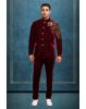 Maroon Velvet Grooms Jodhpuri