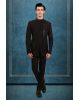 Men’s Deep Purple Indo-Western Jodhpuri Suit with Hand-Embellished Bead & Sequin Detailing