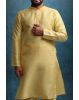 Mustard Kurta Pyjama in Blended Fabric