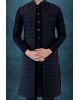 Navy Blue Jacket Sherwani