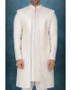 Off-White And Gold Elegant Jacket Sherwani