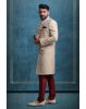 Cream And Gold Suave Classic Sherwani