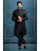 Black Charming Jacket Sherwani