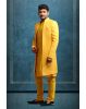 Yellow Elegant Jacket Sherwani