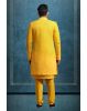 Yellow Elegant Jacket Sherwani