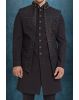 Black Dashing Classic Sherwani