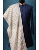 White Heavy Threadworked Grooms Shawl