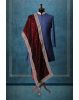 Maroon Elegant Grooms Shawl With Threadworked Border Detailing