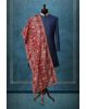Saffron Red Elegant Grooms Sherwani With Golden Threadwork Details