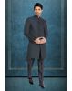 Royal Black Indo-Western Sherwani