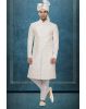 Ivory White Embroidered Sherwani