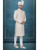 Ivory White Embroidered Sherwani