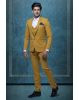 3 Pcs Suiting In Mustard Yellow 3Pc Suit