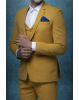 3 Pcs Suiting In Mustard Yellow 3Pc Suit