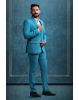 3 Piece Imported Fabric Blue Suit