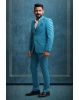 3 Piece Imported Fabric Blue Suit