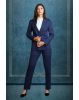 Double Breasted Notch Lapel Navy Blue Colour Suite With Formal Trousers