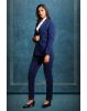 Double Breasted Notch Lapel Navy Blue Colour Suite With Formal Trousers