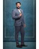 3 Piece Imported Fabric Dark Grey Suit