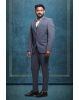 3 Piece Imported Fabric Dark Grey Suit