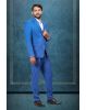3 Piece Imported Fabric Royal Blue Suit