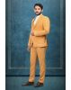 3 Piece Imported Fabric Burnt Orange Suit