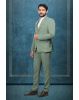 3 Piece Imported Fabric Dark Moss Green Suit