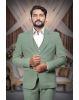 3 Piece Imported Fabric Dark Moss Green Suit