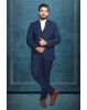 Men Navy Blue 3 pIece Formal Suit