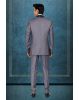 3 Piece Imported Fabric Grey Suit