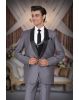 3 Piece Imported Fabric Grey Suit
