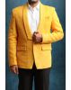 Yellow Lucknowi Fabric Blazer