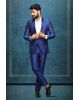 Polyester Viscose In Royal Blue 2Pc Suit