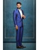 Polyester Viscose In Royal Blue 2Pc Suit