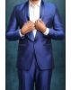 Polyester Viscose In Royal Blue 2Pc Suit