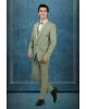 Elegant Sage Green Color And its Regal, Formal Styling With The Embroidered Lapel Suit