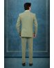 Elegant Sage Green Color And its Regal, Formal Styling With The Embroidered Lapel Suit